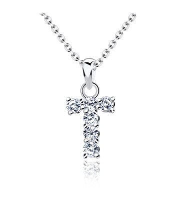Necklace Silver T Shape SSLPE-T